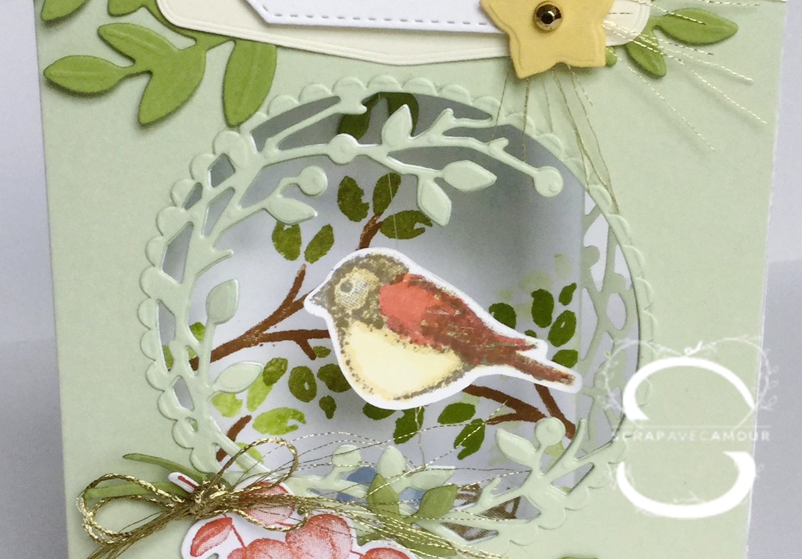 Carte Tourbillon Collection Birds And Branches Scrap Avec Amour
